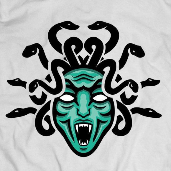 Artistic Medusa Head Illustration Tee - Picture 2 of 2